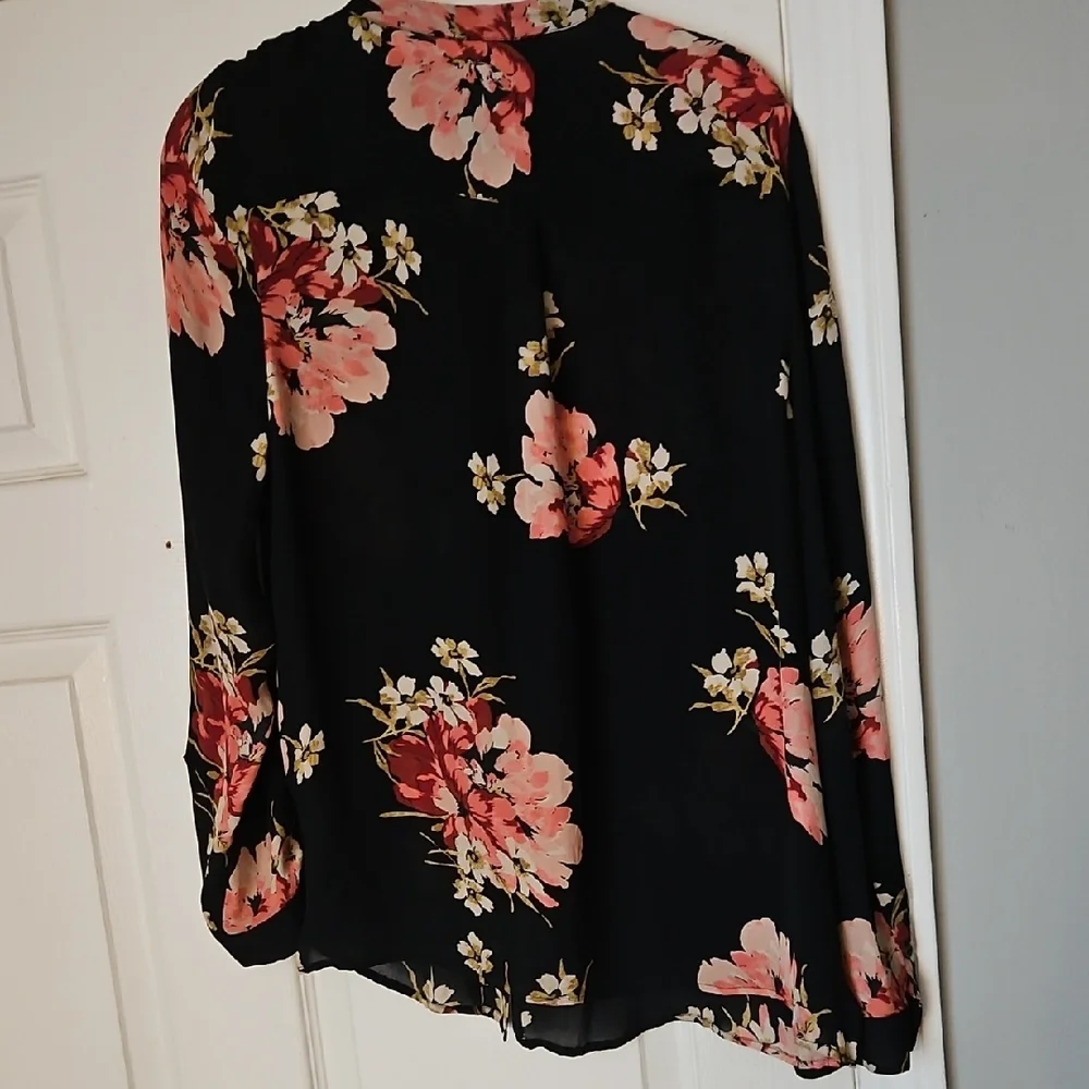 Joie Pink Long Sleeve Relaxed Blouse - Picture 3 of 3